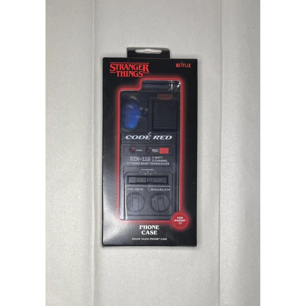 Stranger Things Walkie Talkie iPhone Case iPhone 17 Code Red Netflix New